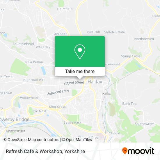 Refresh Cafe & Workshop map