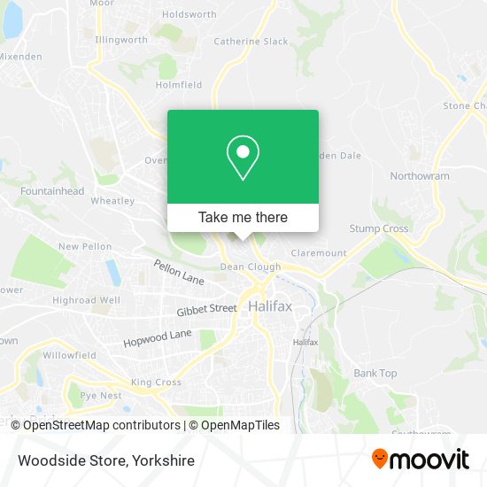 Woodside Store map