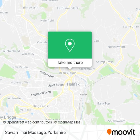 Sawan Thai Massage map