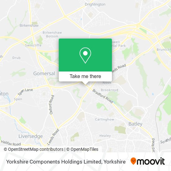 Yorkshire Components Holdings Limited map