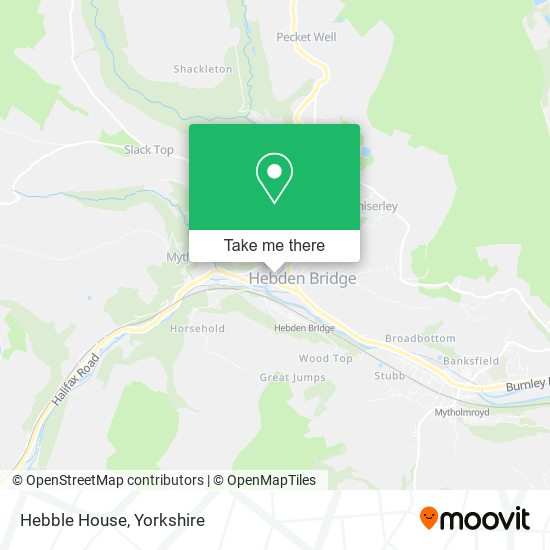 Hebble House map