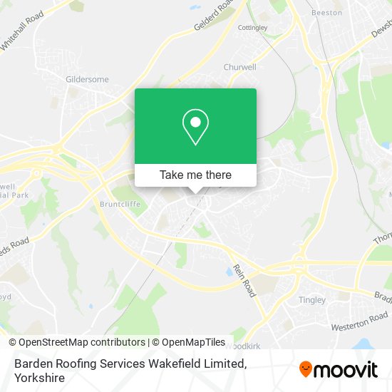 Barden Roofing Services Wakefield Limited map