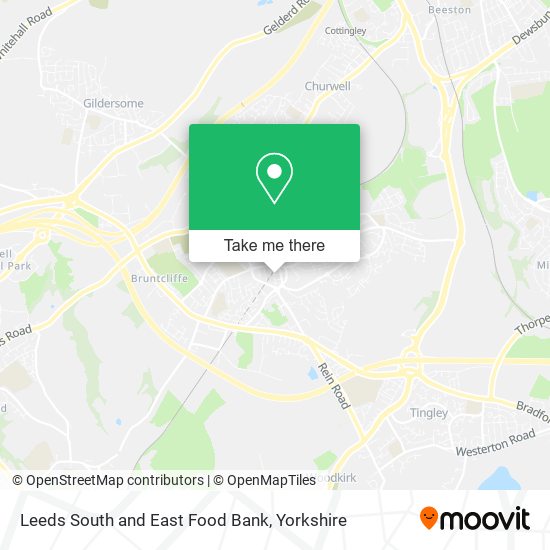 Leeds South and East Food Bank map