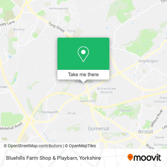 Bluehills Farm Shop & Playbarn map