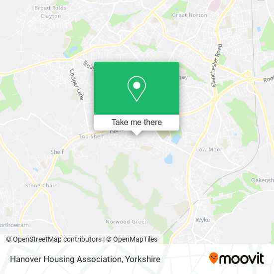 Hanover Housing Association map