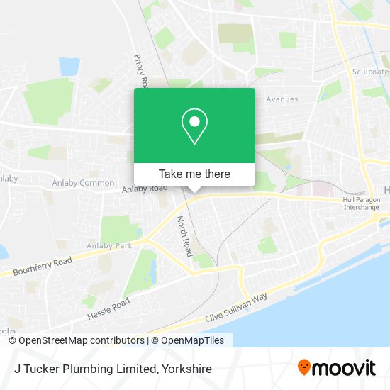 J Tucker Plumbing Limited map