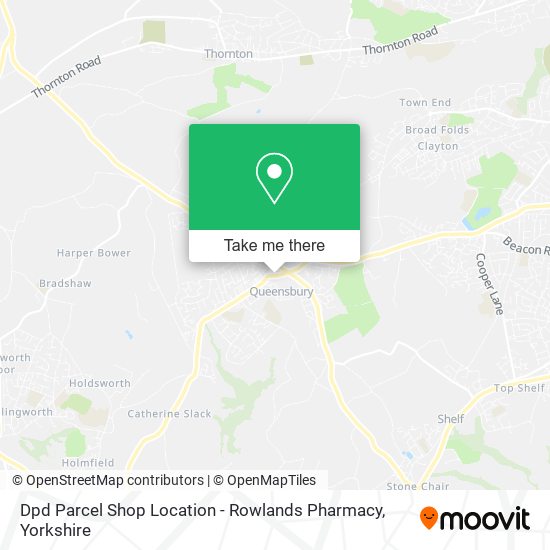 Dpd Parcel Shop Location - Rowlands Pharmacy map