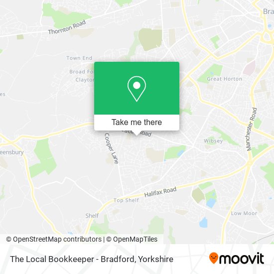 The Local Bookkeeper - Bradford map