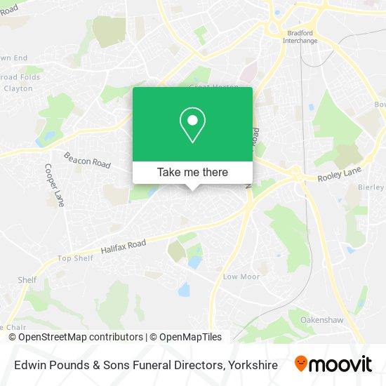 Edwin Pounds & Sons Funeral Directors map
