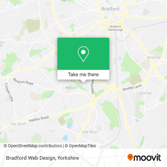 Bradford Web Design map