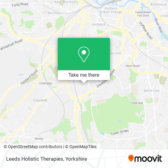 Leeds Holistic Therapies map