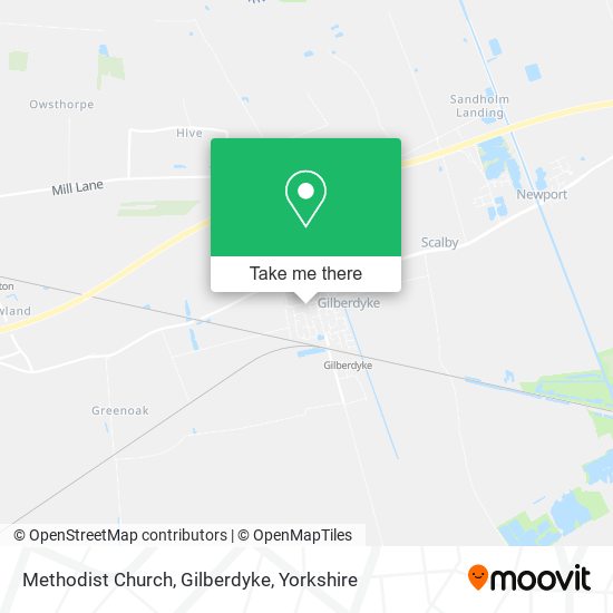 Methodist Church, Gilberdyke map