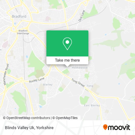 Blinds Valley Uk map