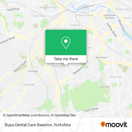 Bupa Dental Care Beeston map