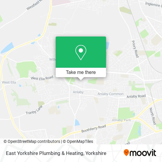 East Yorkshire Plumbing & Heating map