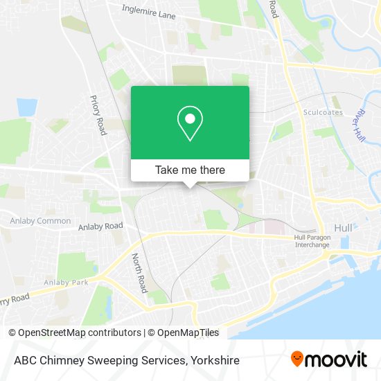 ABC Chimney Sweeping Services map