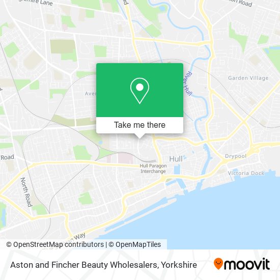 Aston and Fincher Beauty Wholesalers map