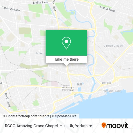 RCCG Amazing Grace Chapel, Hull. Uk map