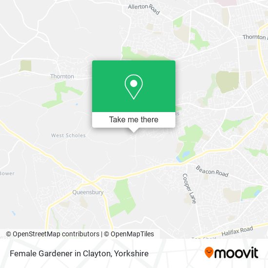 Female Gardener in Clayton map