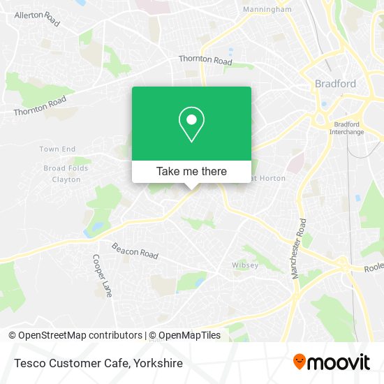 Tesco Customer Cafe map