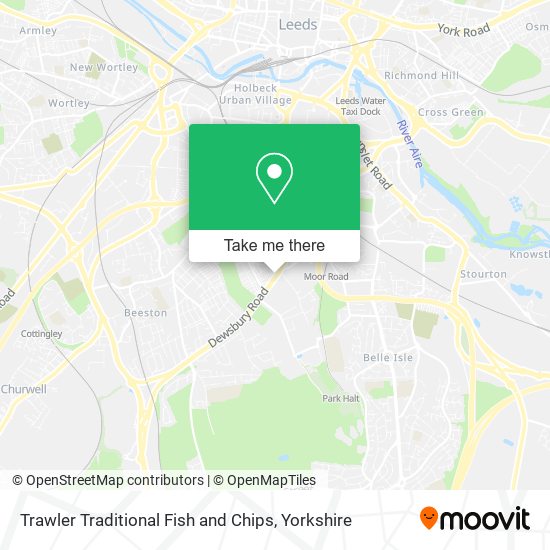Trawler Traditional Fish and Chips map