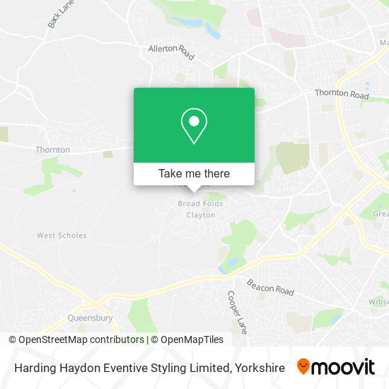 Harding Haydon Eventive Styling Limited map