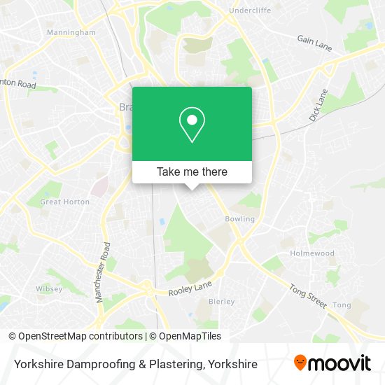 Yorkshire Damproofing & Plastering map