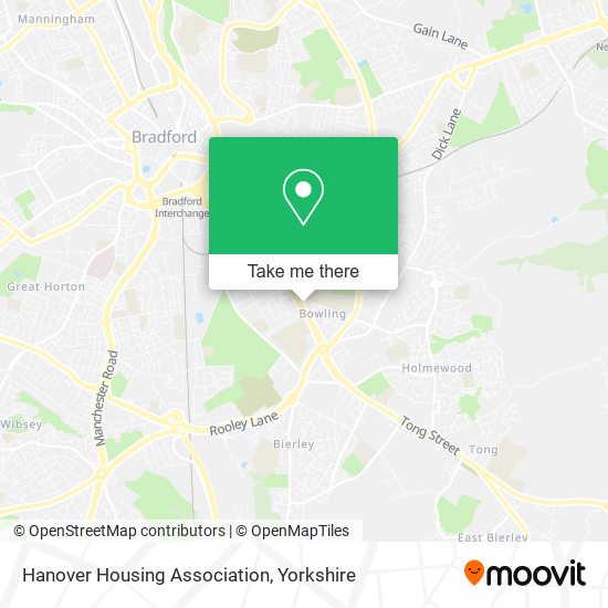 Hanover Housing Association map