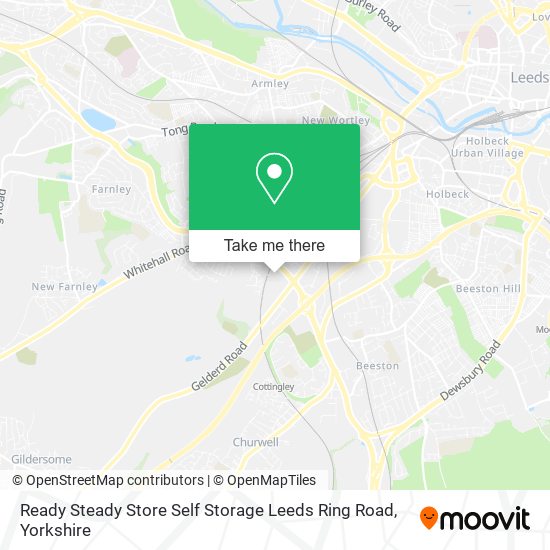 Ready Steady Store Self Storage Leeds Ring Road map