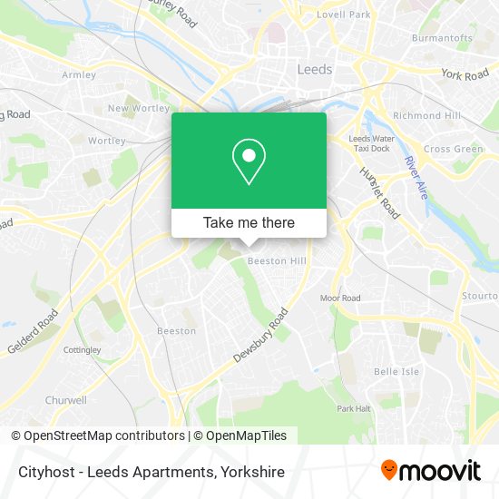 Cityhost - Leeds Apartments map