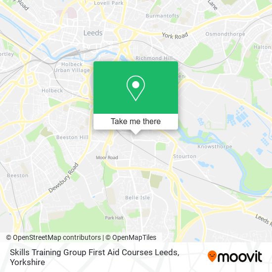 Skills Training Group First Aid Courses Leeds map