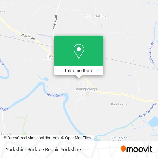 Yorkshire Surface Repair map