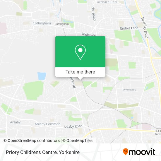 Priory Childrens Centre map