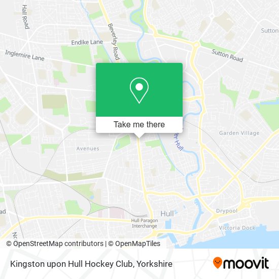 Kingston upon Hull Hockey Club map