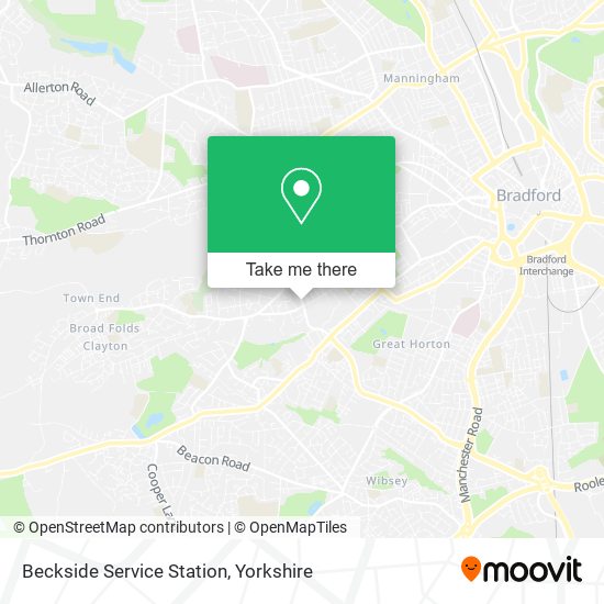 Beckside Service Station map