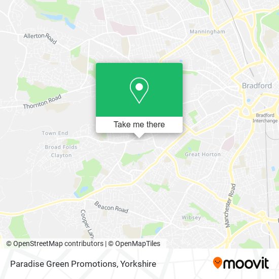 Paradise Green Promotions map