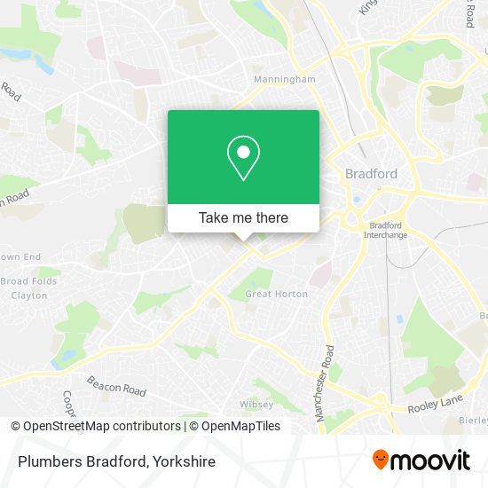 Plumbers Bradford map
