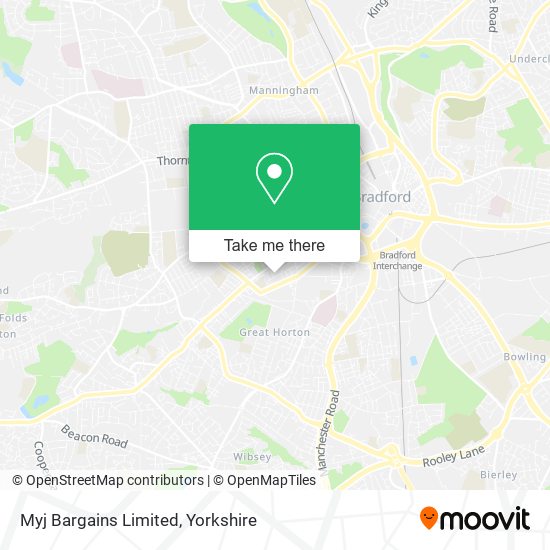 Myj Bargains Limited map