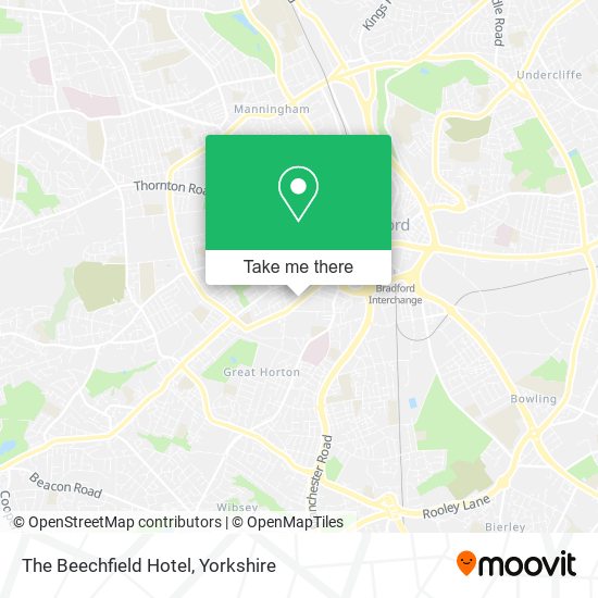 The Beechfield Hotel map