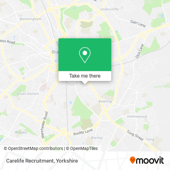 Carelife Recruitment map