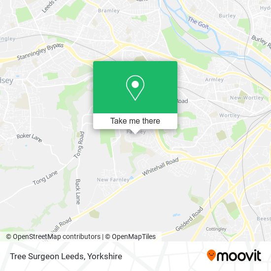 Tree Surgeon Leeds map