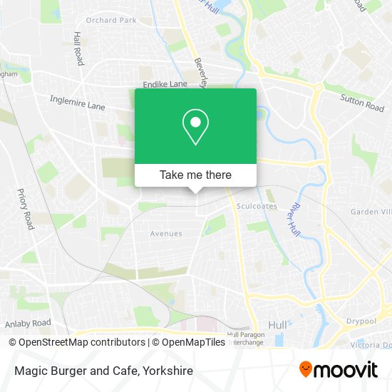 Magic Burger and Cafe map