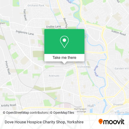 Dove House Hospice Charity Shop map