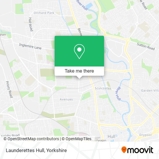 Launderettes Hull map