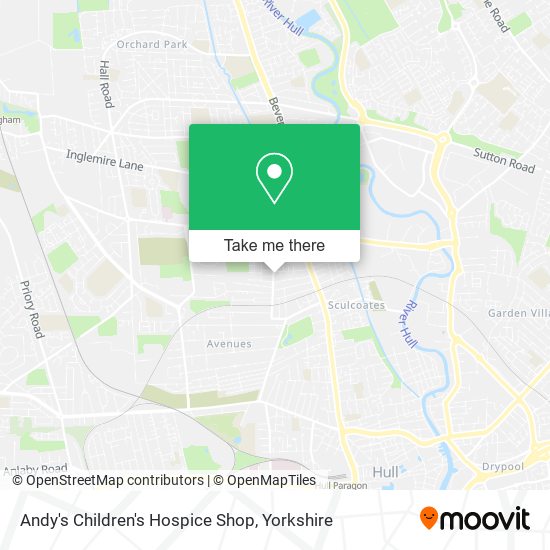 Andy's Children's Hospice Shop map