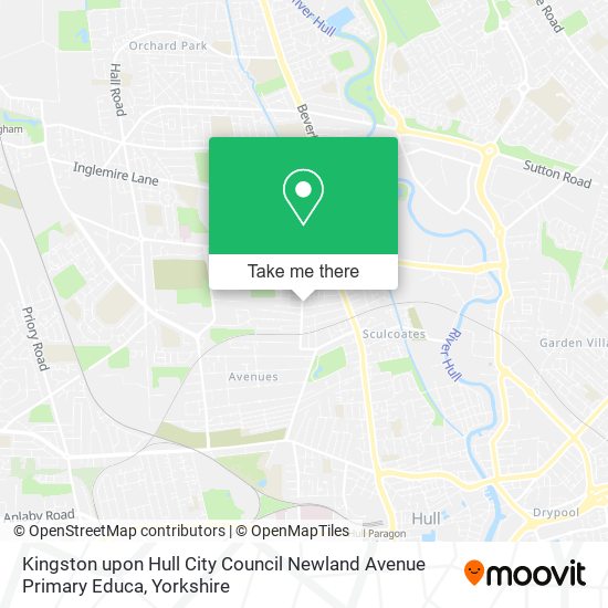 Kingston upon Hull City Council Newland Avenue Primary Educa map