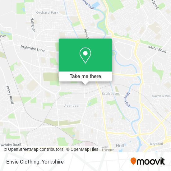 Envie Clothing map