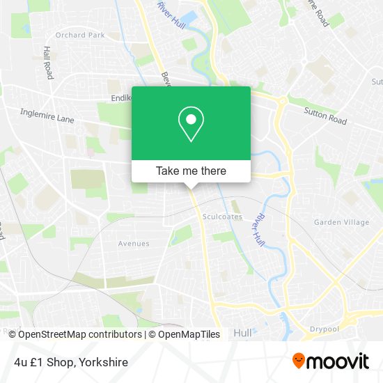 4u £1 Shop map