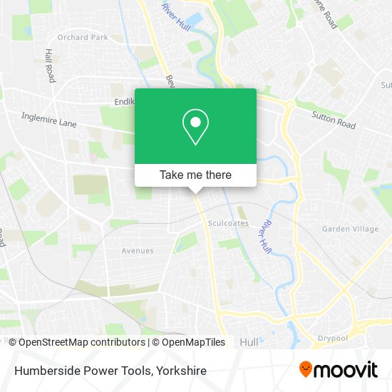 Humberside Power Tools map