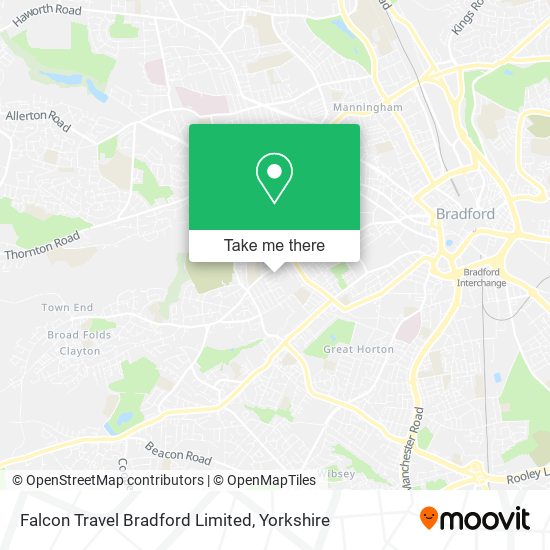 Falcon Travel Bradford Limited map